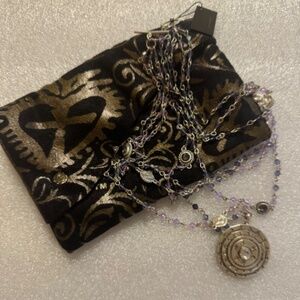 Virgins Saints & Angels Amethyst Crystal Magdalena with Goddess Medallion